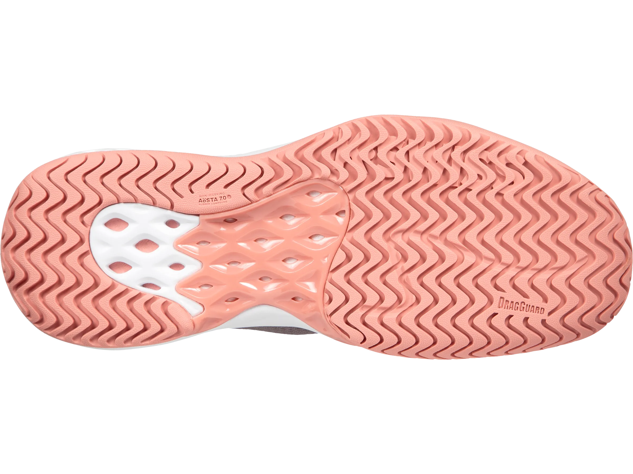 96137-095-M | WOMENS AERO KNIT | PLUM KITTEN/CORAL ALMOND/WHITE