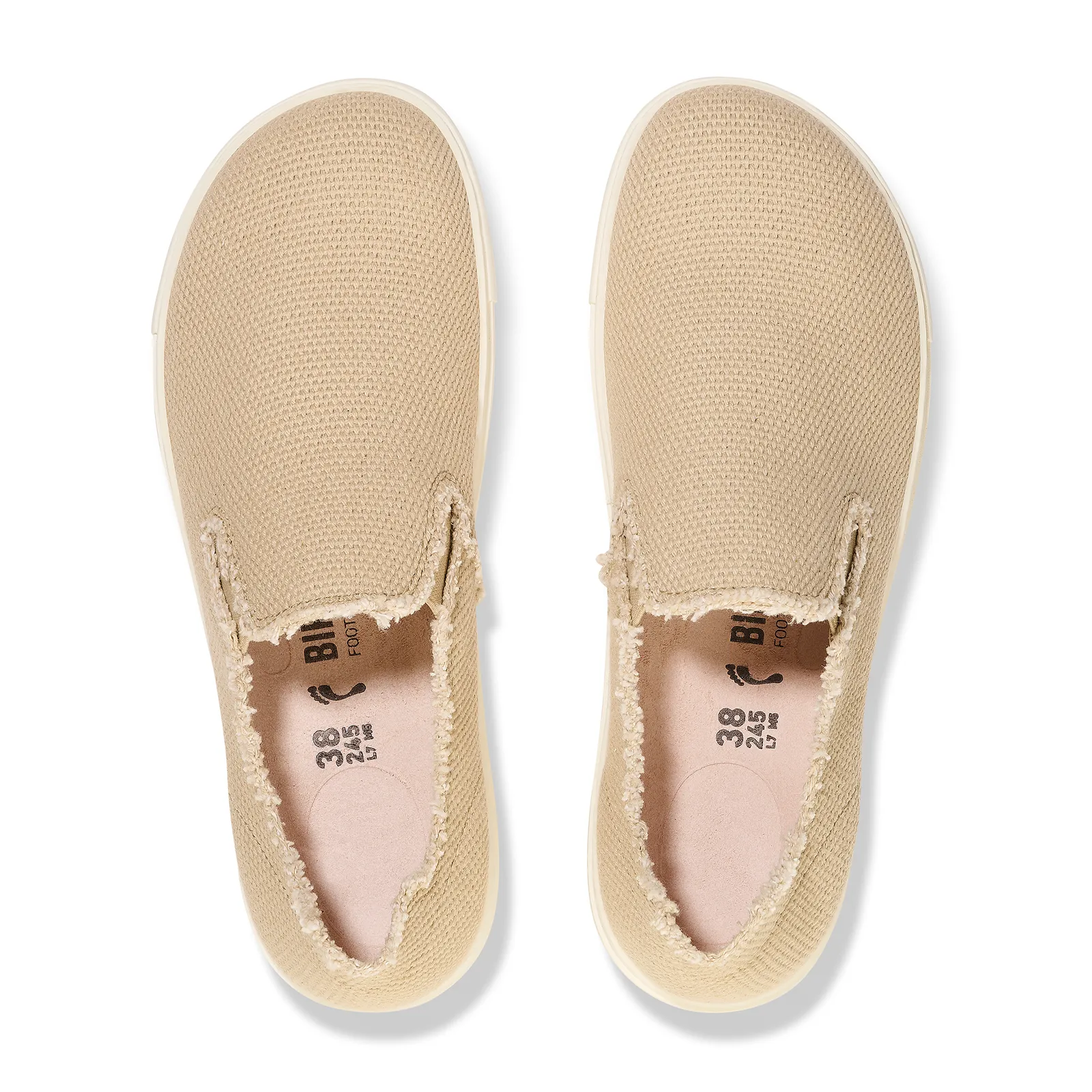 Birkenstock Bend Deconstructed Narrow Slip On Sneaker (Women) - Sandcastle Canvas