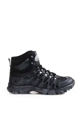 Black Rugged Hiking Boots-Wessi