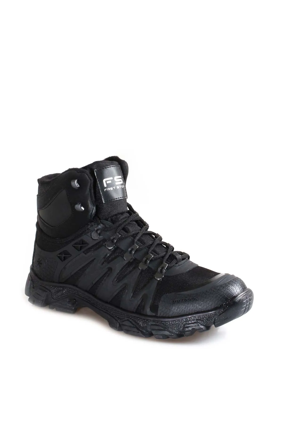 Black Rugged Hiking Boots-Wessi