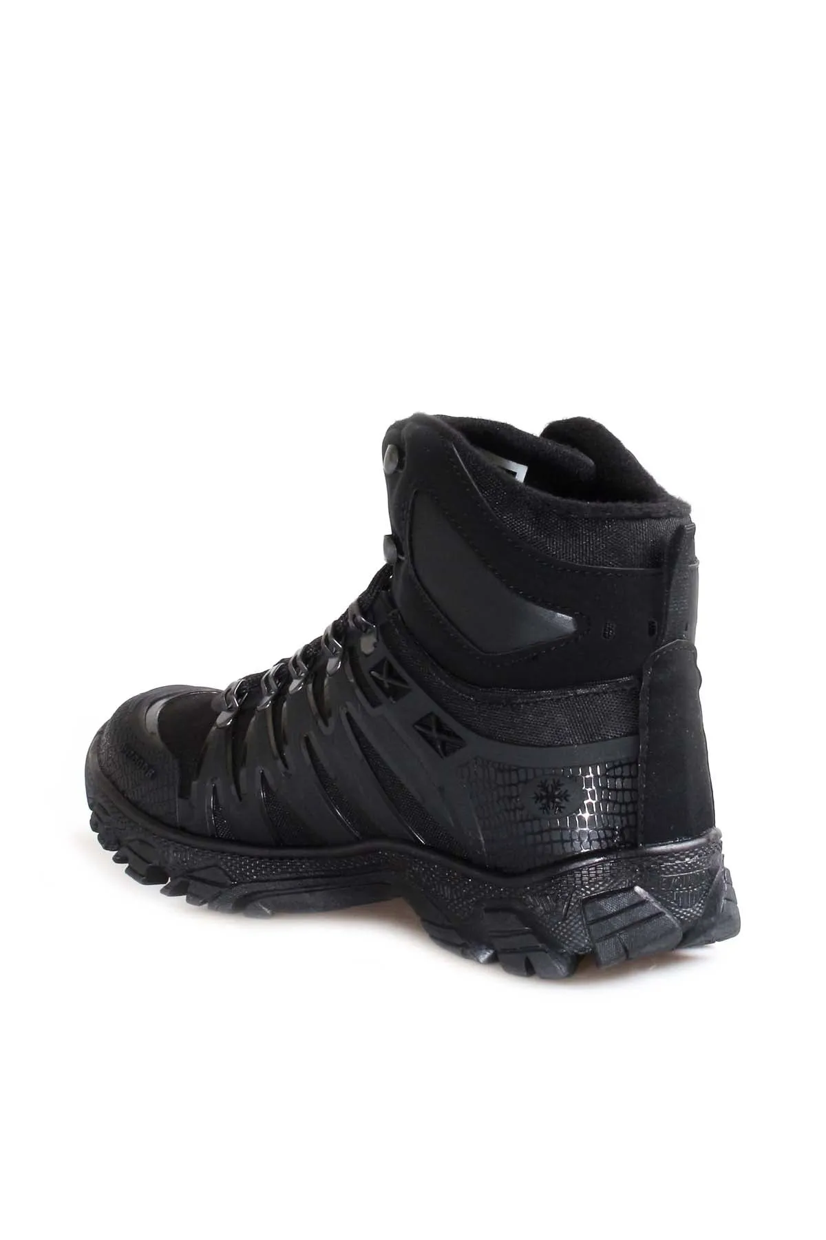 Black Rugged Hiking Boots-Wessi