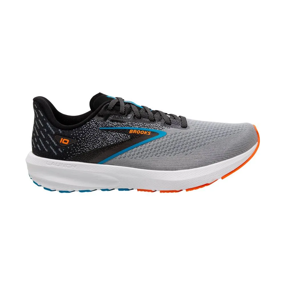 Brooks Launch 10 (Mens) - Black/Grey/Orange Clown Fish