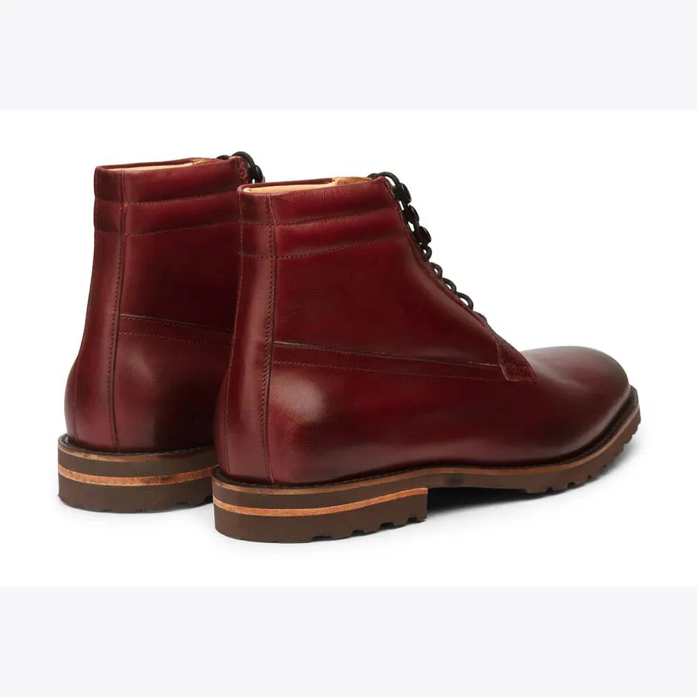 Burgundy Lightweight Derby Boot