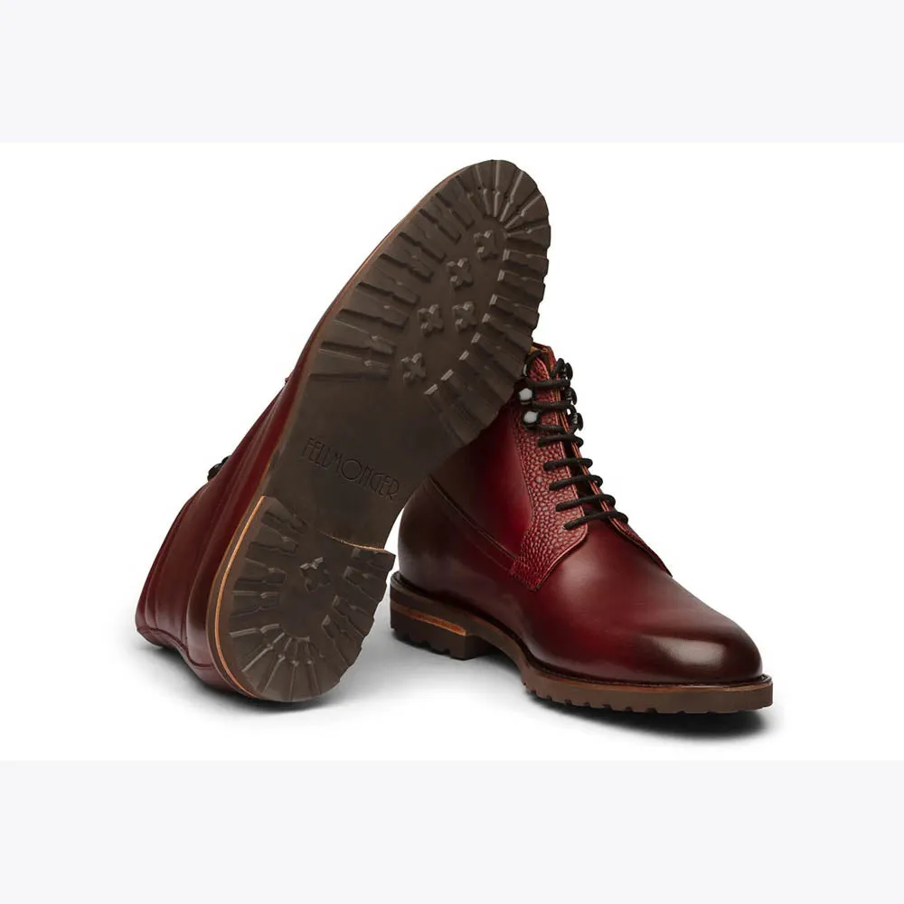 Burgundy Lightweight Derby Boot