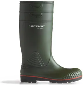 Dunlop Acifort Dark Green Steel Toe Wellington W138