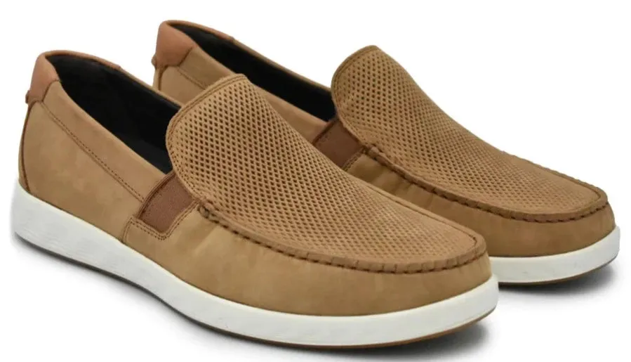 ECCO S LITE MOC COGNAC MENS SLIP ON