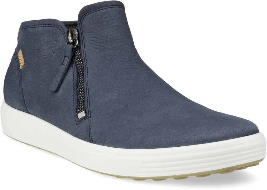 ECCO Soft 7 Marine Leather Bootie