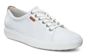 ECCO Soft 7 White Ladies Leather Sneaker