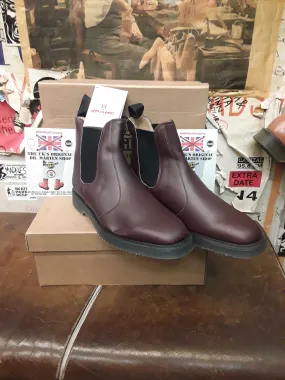 George Cox Dodford, Made in England, Burgundy Full Grain, Chelsea Boots, Mens Leather Boots / Various Sizes