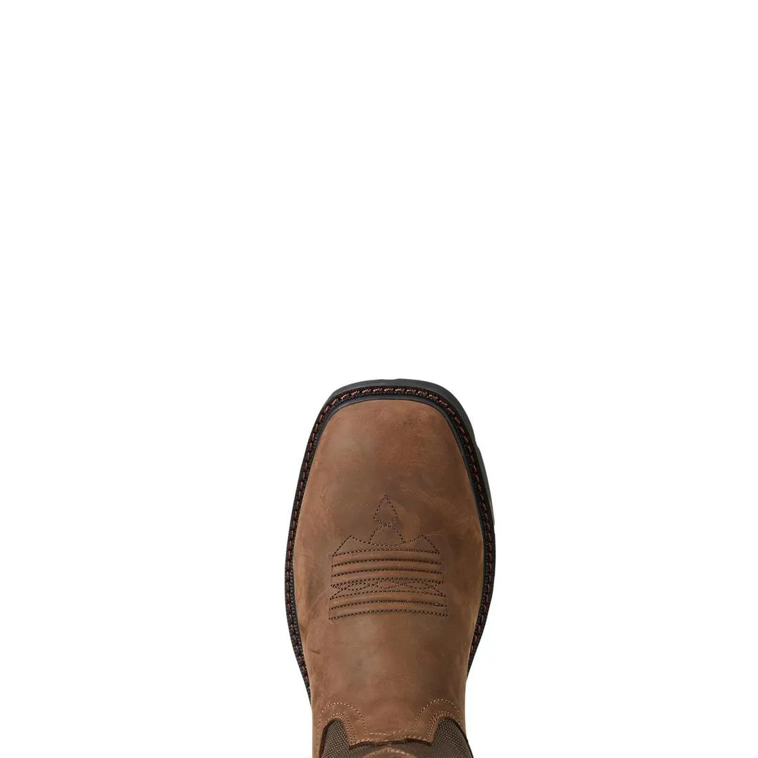 Groundbreaker Steel-Toe Waterproof Wide Square Toe Work Boot Palm Brown