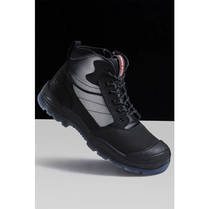HARD YAKKA Y60235 NITE VISION ZIP SIDE SAFETY BOOT - BLACK