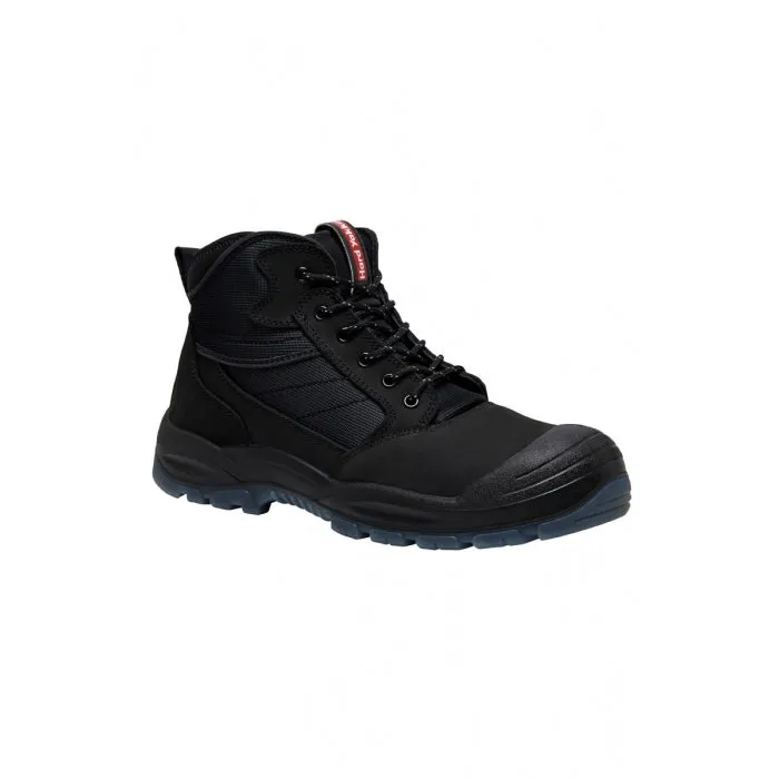 HARD YAKKA Y60235 NITE VISION ZIP SIDE SAFETY BOOT - BLACK