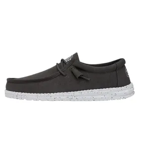 Hey Dude Wally Slub Canvas "Dark Grey"