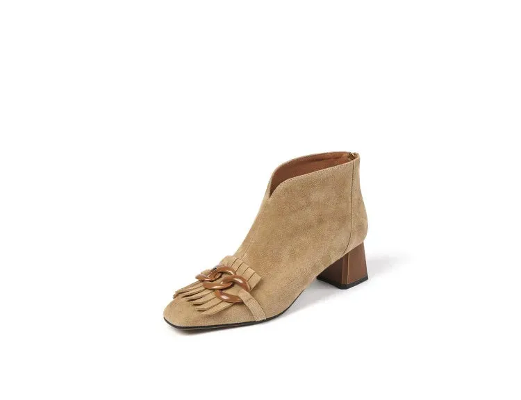 Keeping My Autumn Bloom Ankle Boots