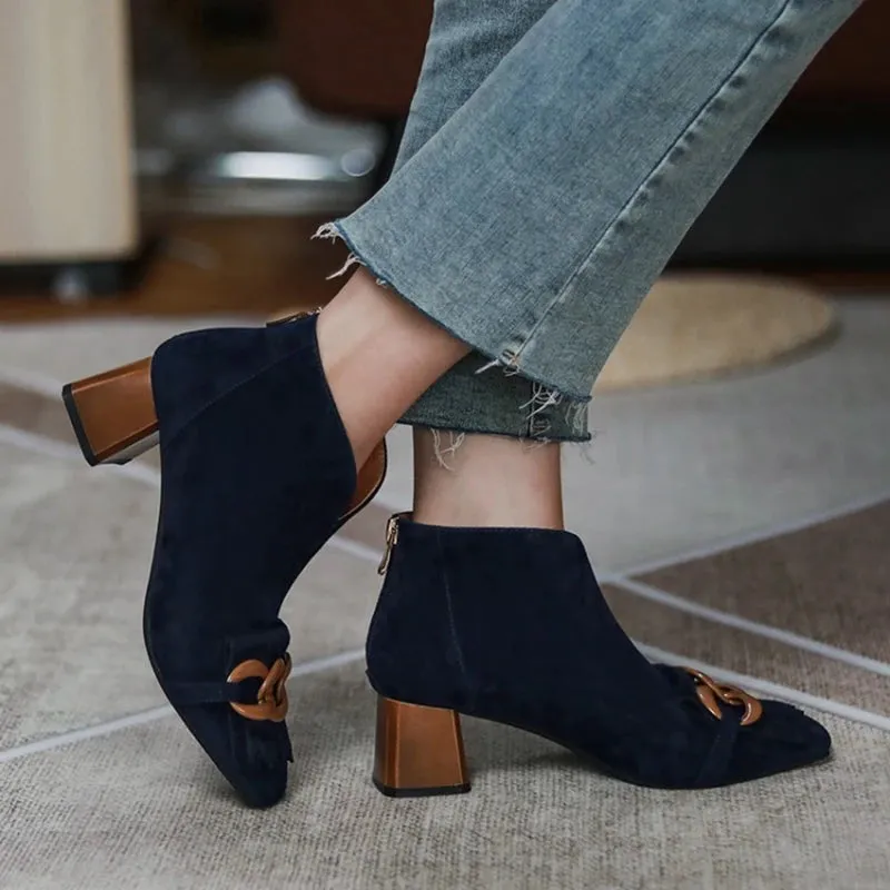 Keeping My Autumn Bloom Ankle Boots