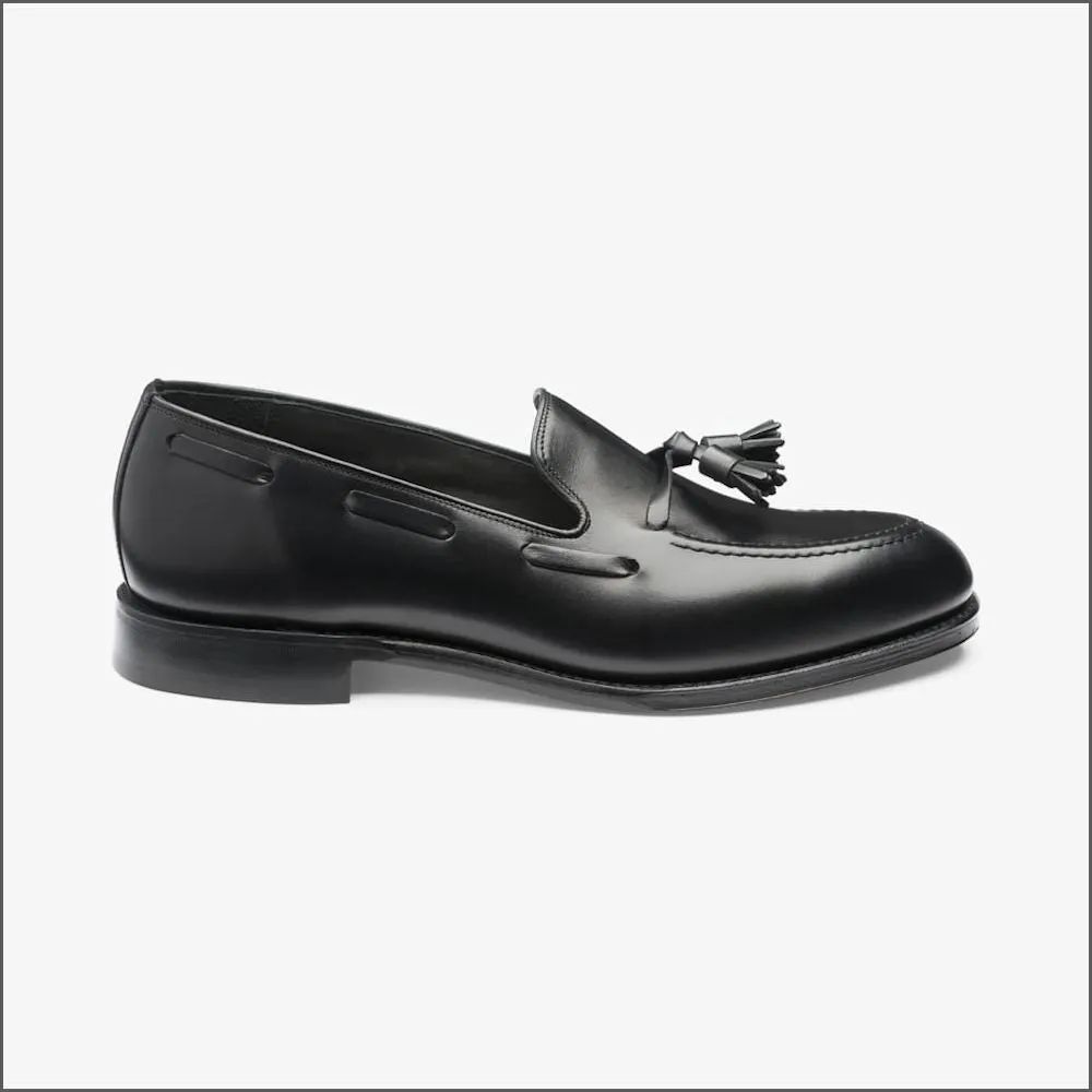 Loake Russell Black Leather Loafer@