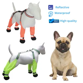 LumiPaws Frenchie Refective Shoes Claw Protector Waterproof