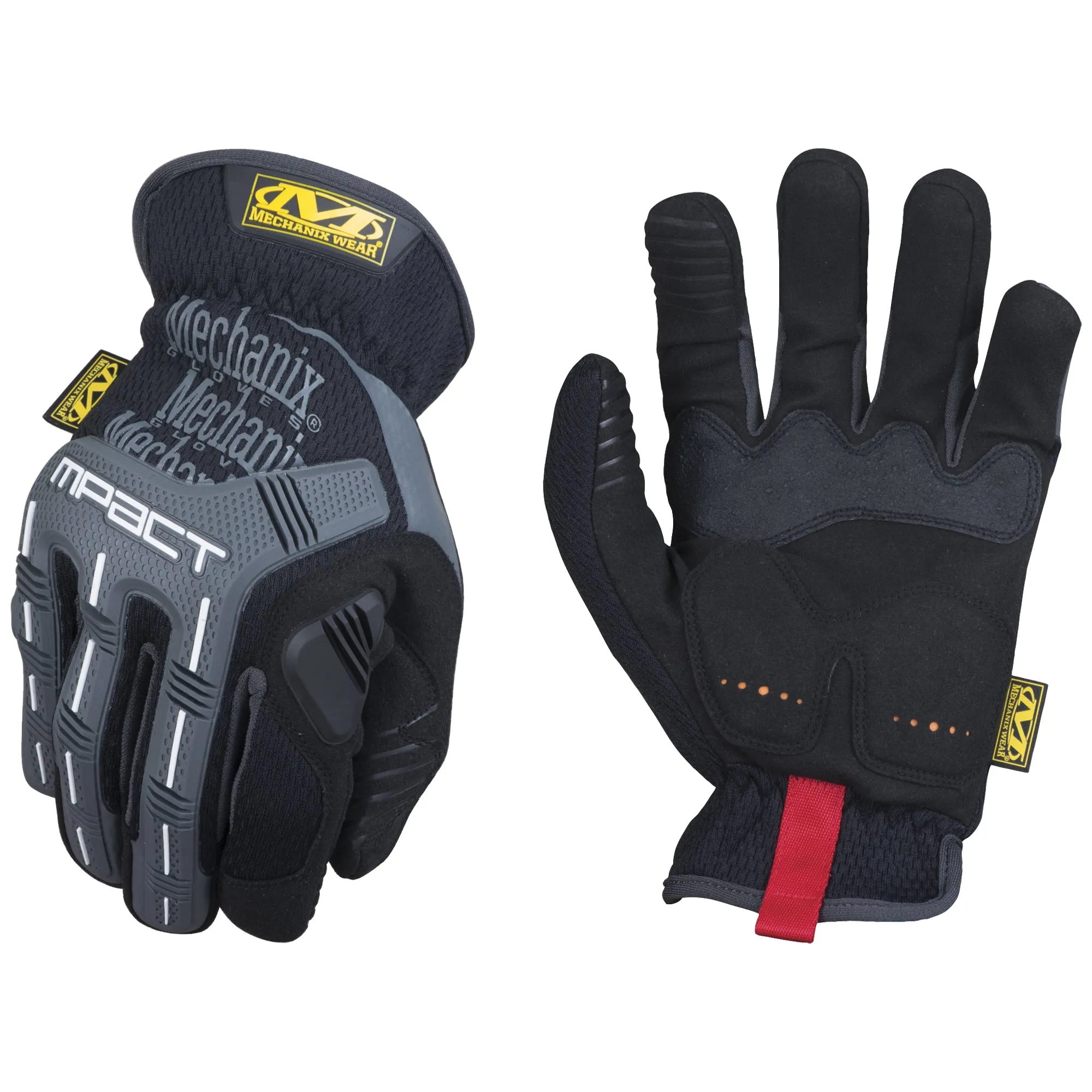 M-Pact® Gloves, Large, Grain Leather Palm, Slip-On Cuff