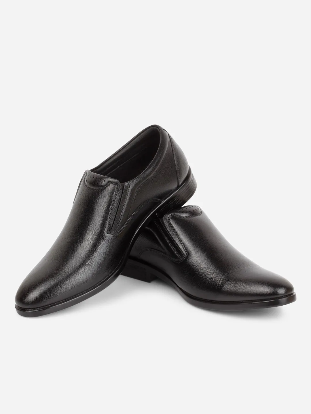 Men's Black Regular Toe Slip On Formal (ID2243)