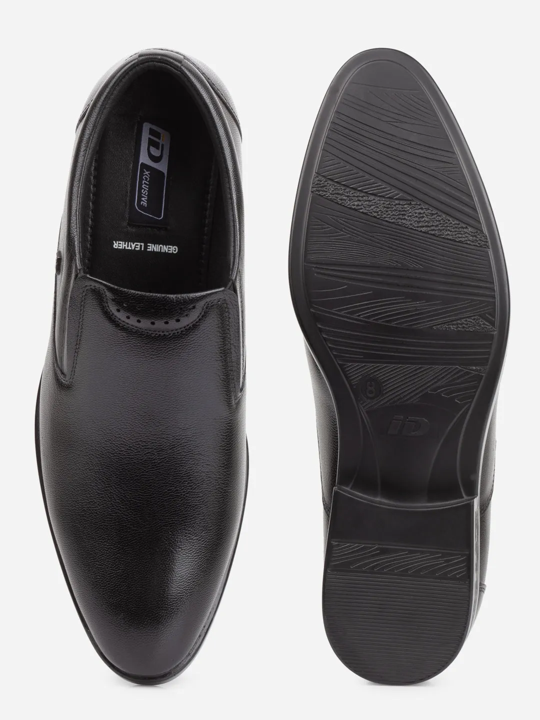 Men's Black Regular Toe Slip On Formal (ID2243)