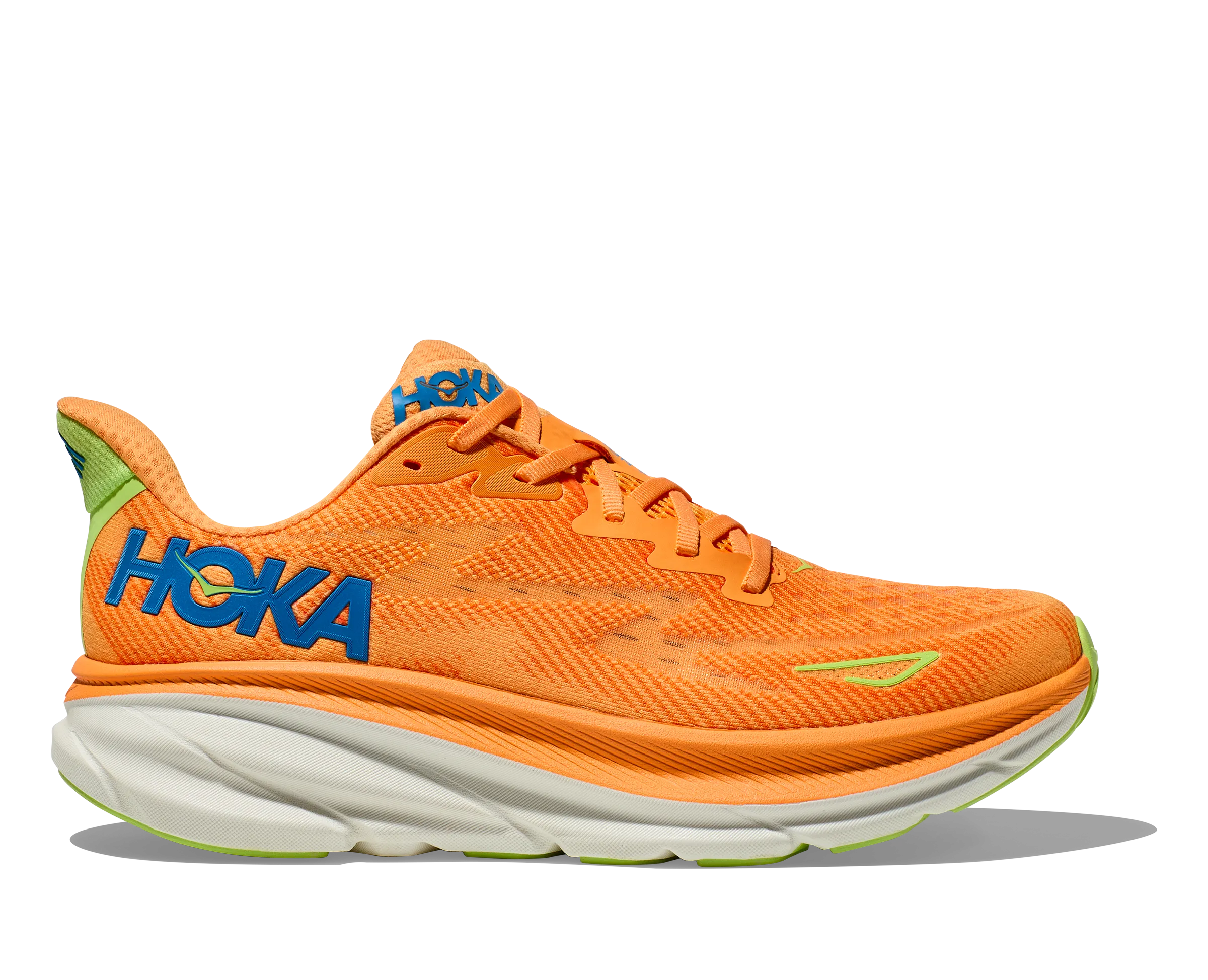 Men's Clifton 9 (SLRL - Solar Flare/Lettuce)