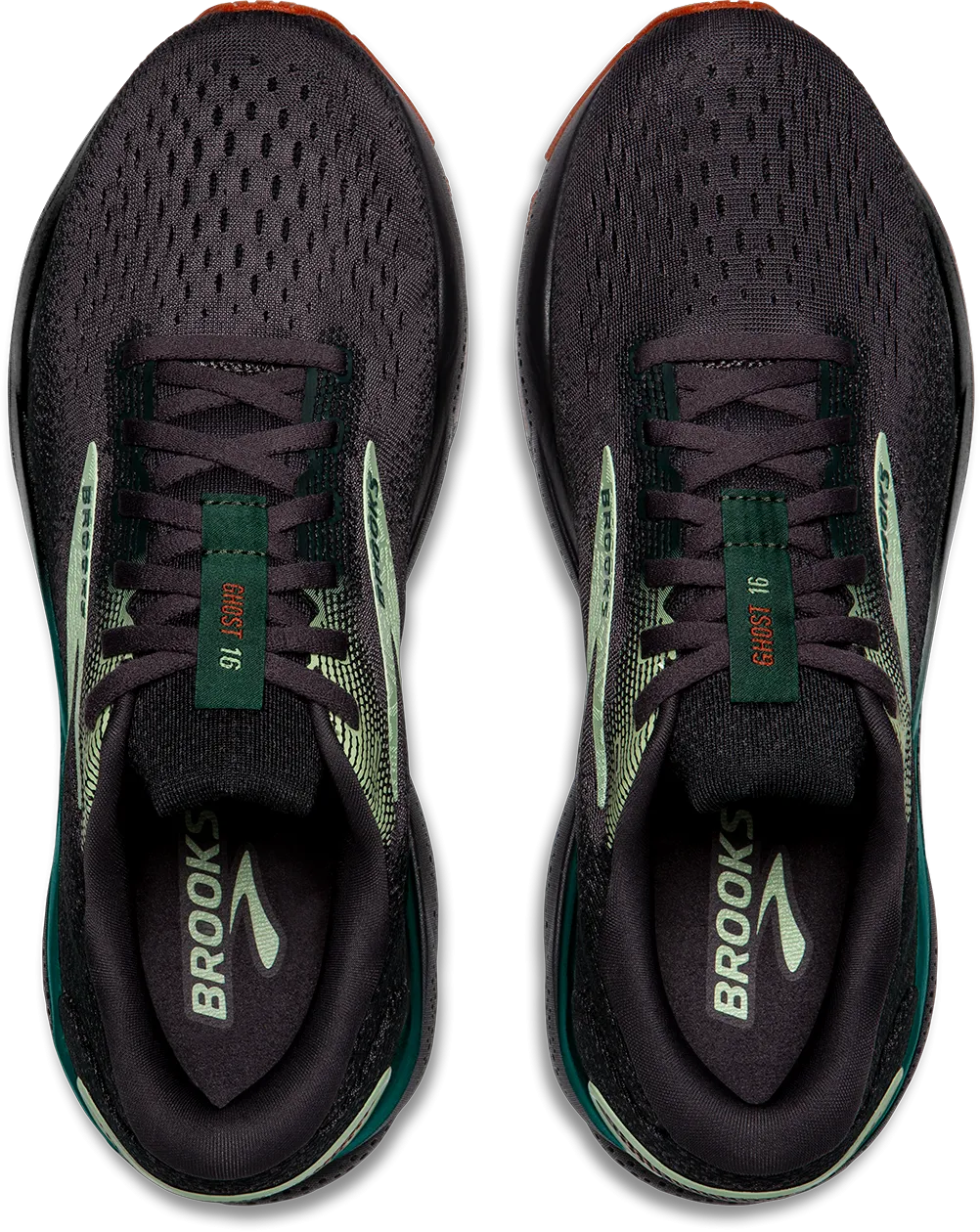 Men's Ghost 16 (038 - Blackened Pearl/June Bug/Green)