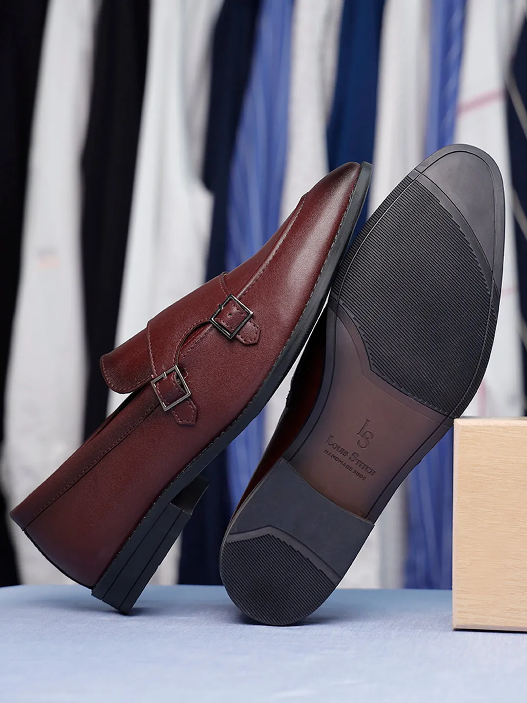 Men's Rosewood Slipon Style Comfortable Monks