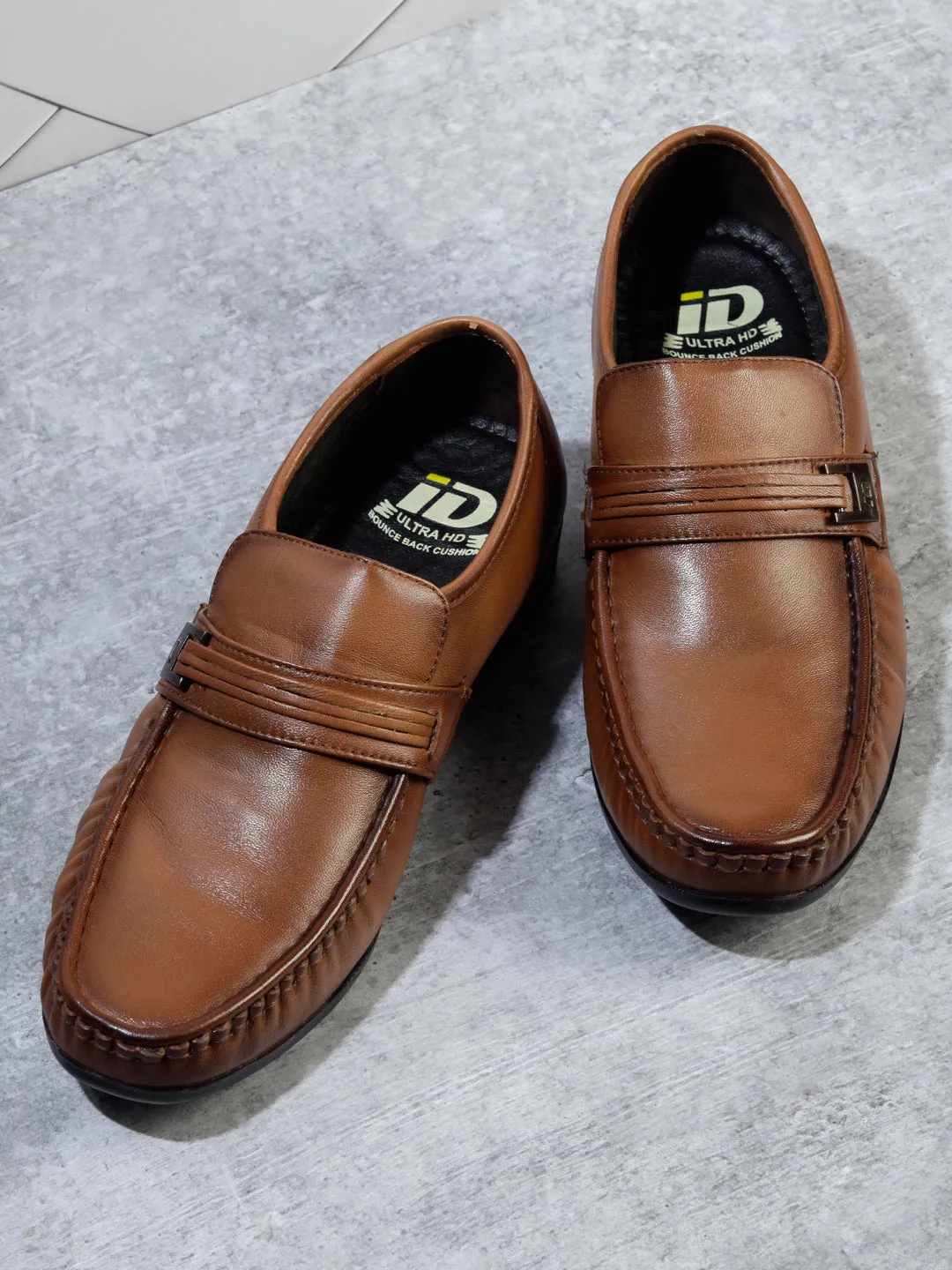 Men's Tan Moc Formal Slip On  (ID1106)