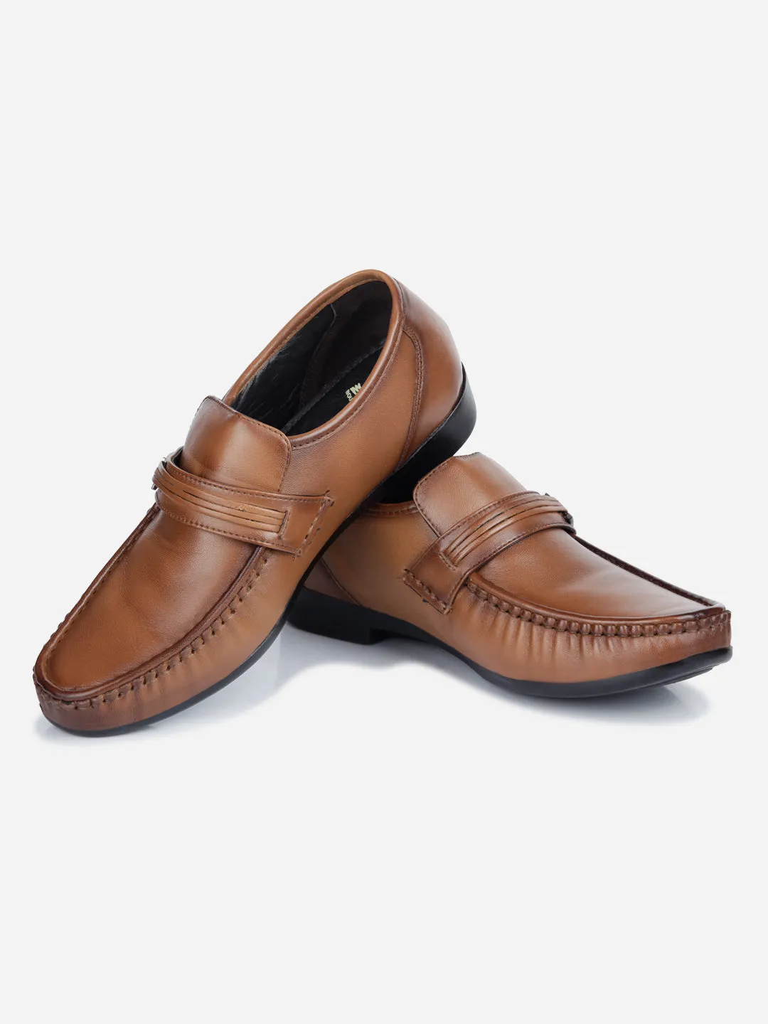 Men's Tan Moc Formal Slip On  (ID1106)