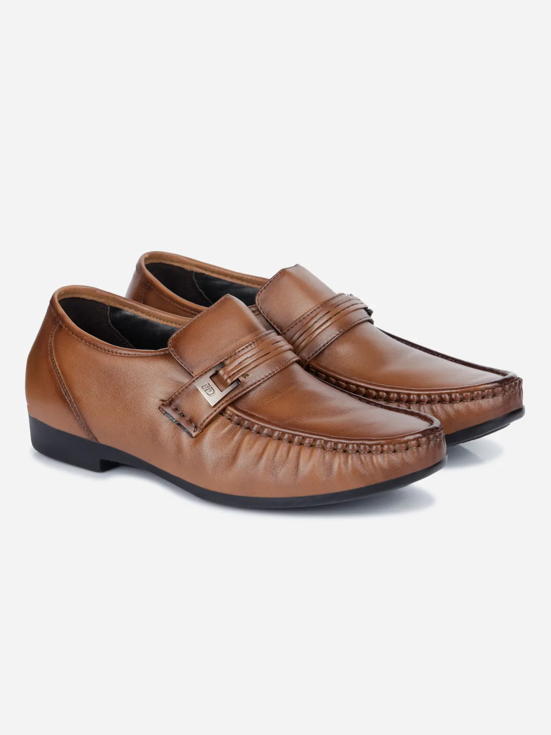 Men's Tan Moc Formal Slip On  (ID1106)