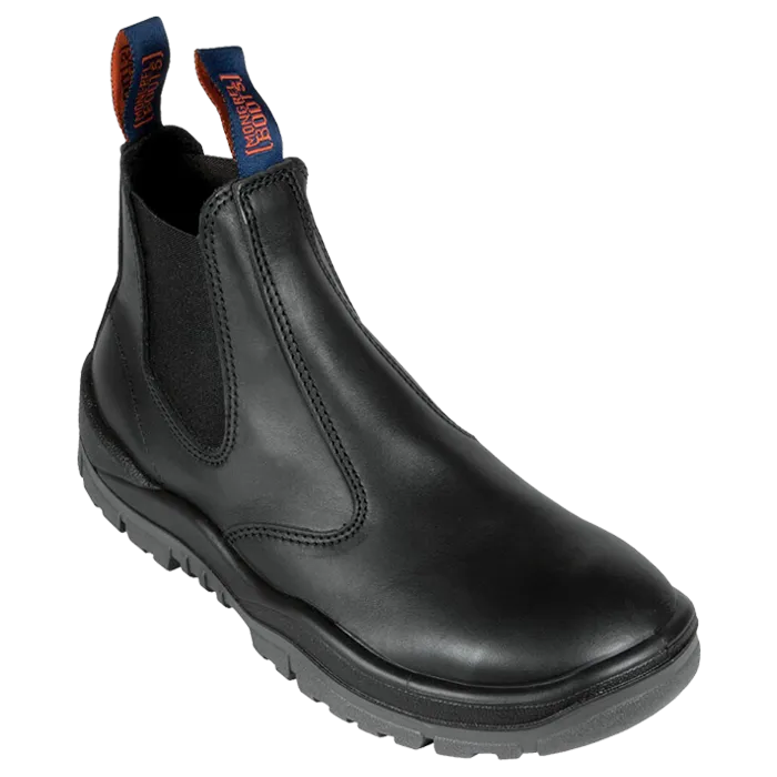 MONGREL 240020 ELASTIC SIDED SAFETY BOOT - BLACK
