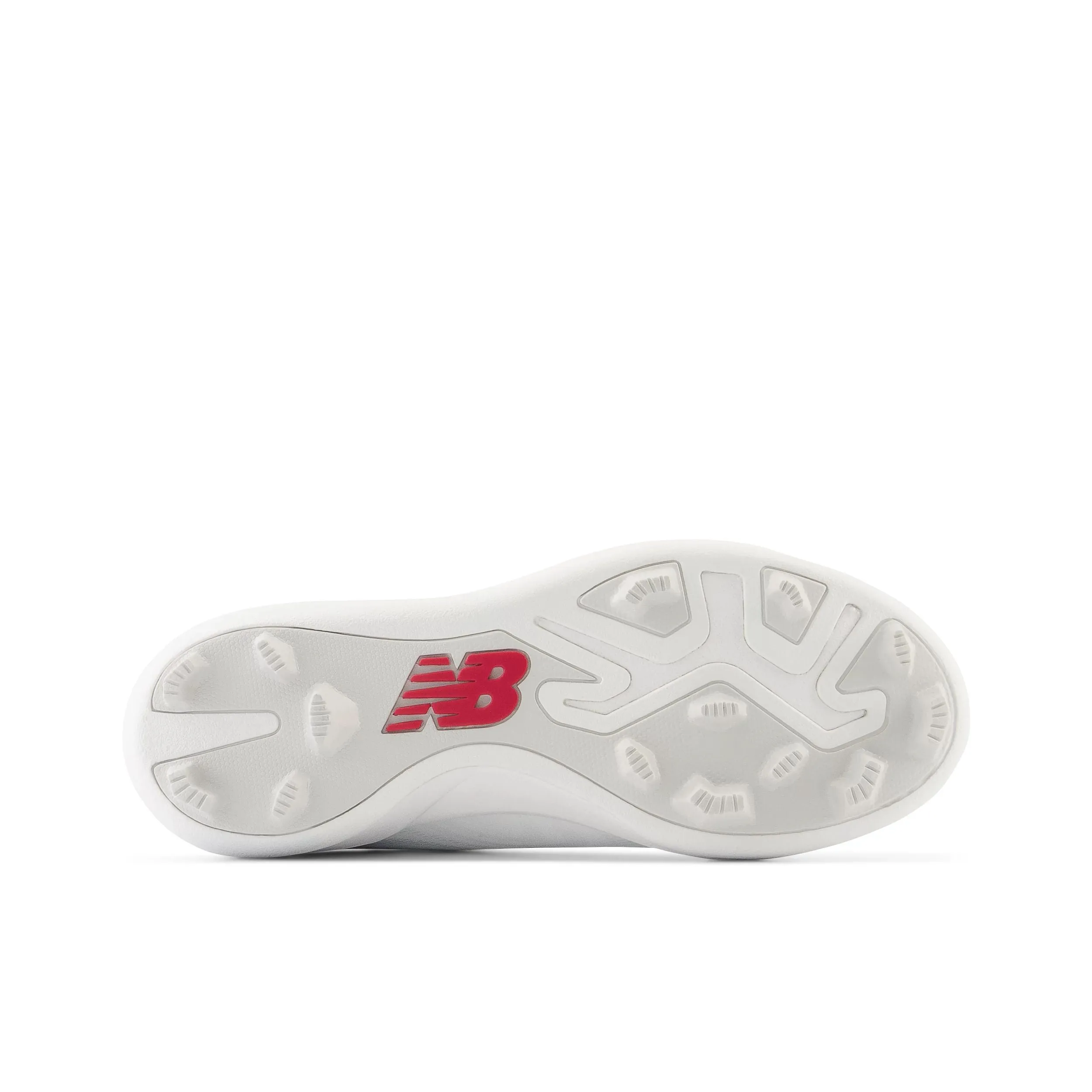 New Balance 4040v7 White Youth Molded Cleats