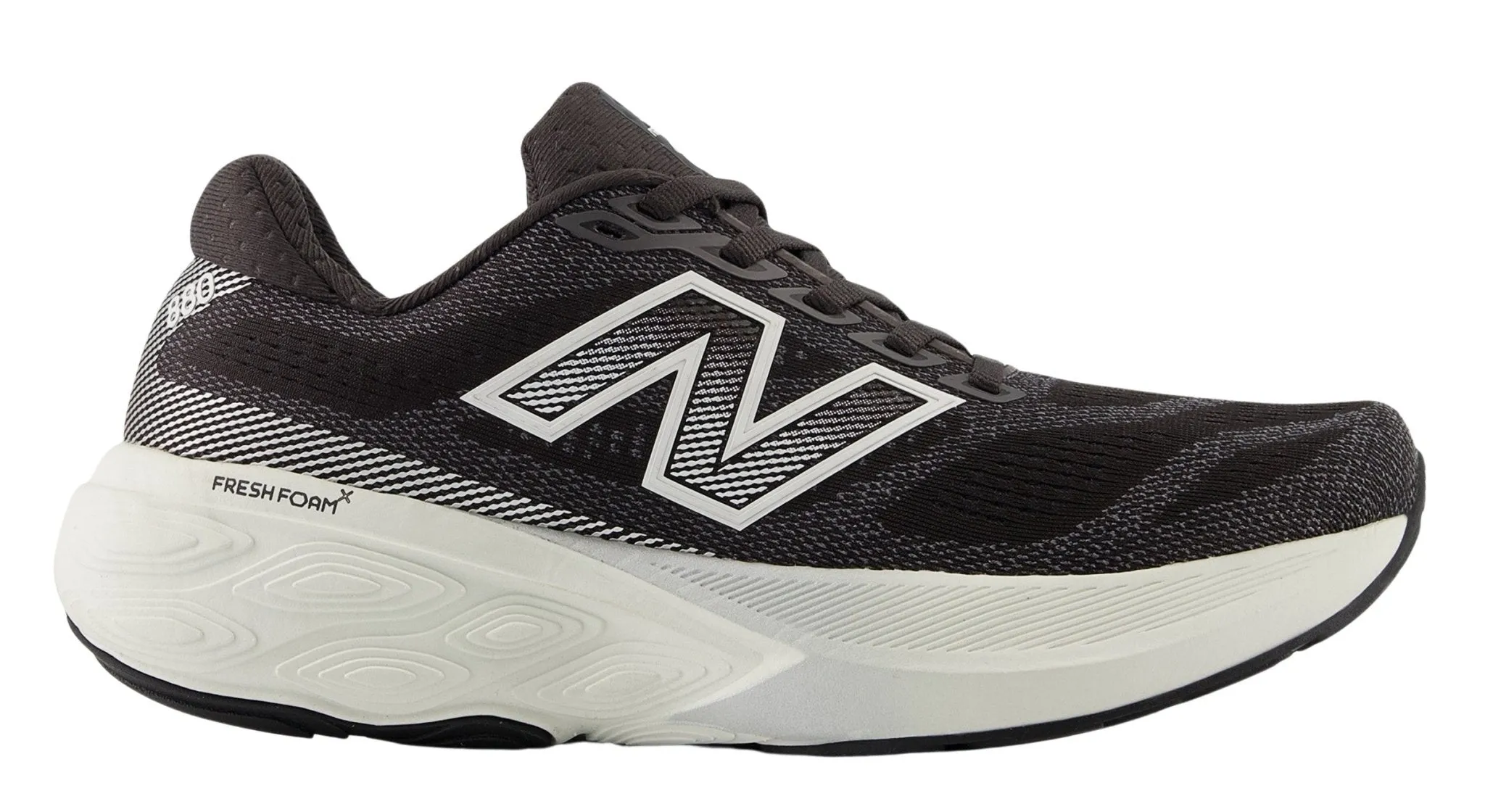 New Balance Women's Fresh Foam X 880H15 Black Cement with Sea Salt and Silver Metallic