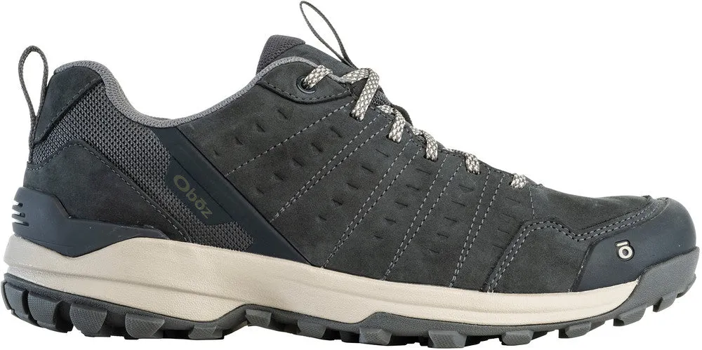 Oboz Men's Sypes Low Leather Waterproof Lava Rock