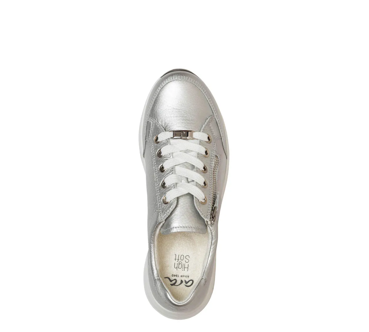 Oleanna Women's Zip Sneaker - Silver 14