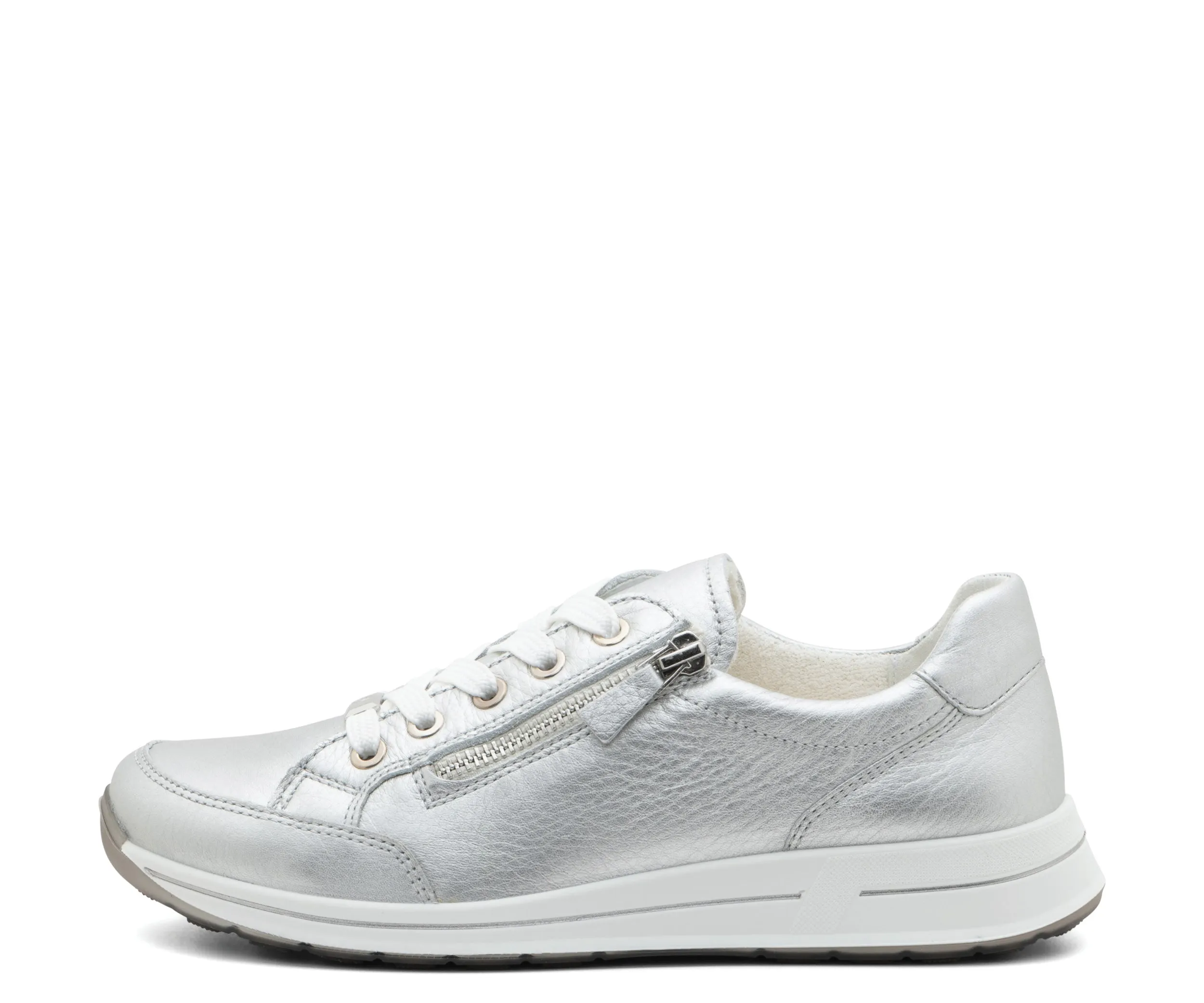Oleanna Women's Zip Sneaker - Silver 14