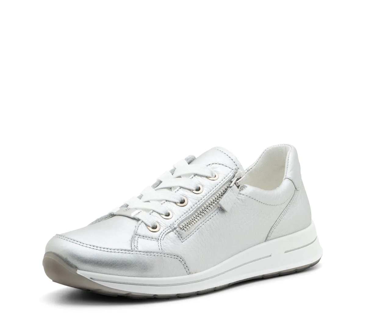 Oleanna Women's Zip Sneaker - Silver 14