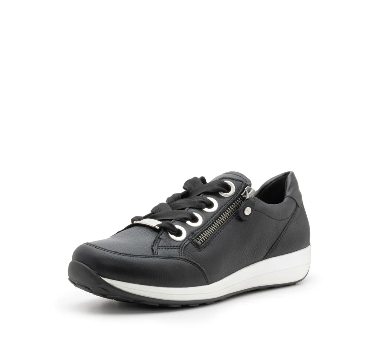 Ollie Women's Zip Sneaker - Black 01