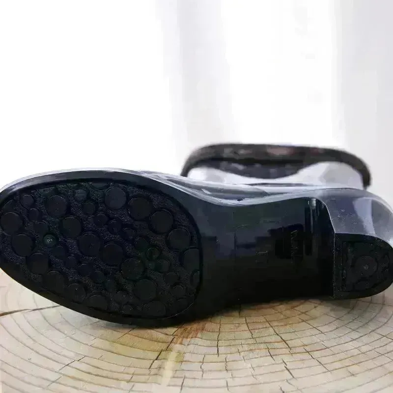 Rain Shoes With High Heels Waterproof Female Skid