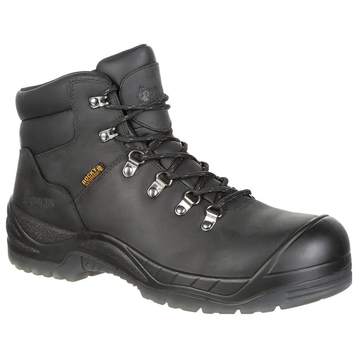 Rocky Men's Work Boot - Worksmart Composite Toe Waterproof Black | RKK0244