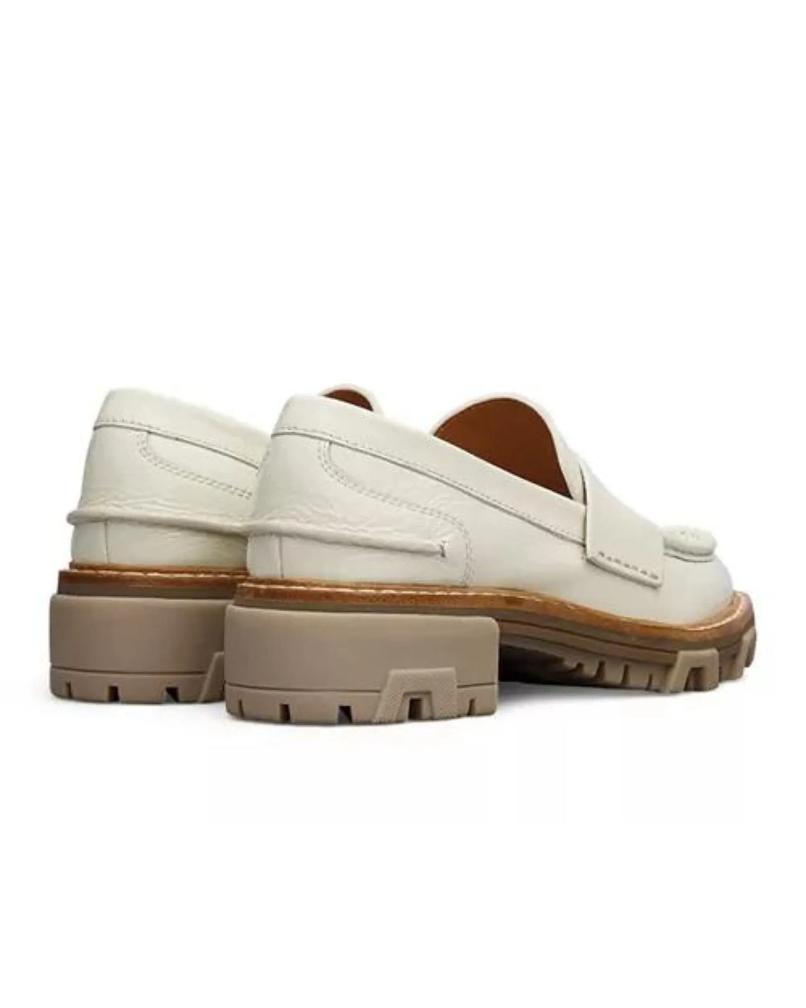 Shiloh Loafer in Cream Patent Leather