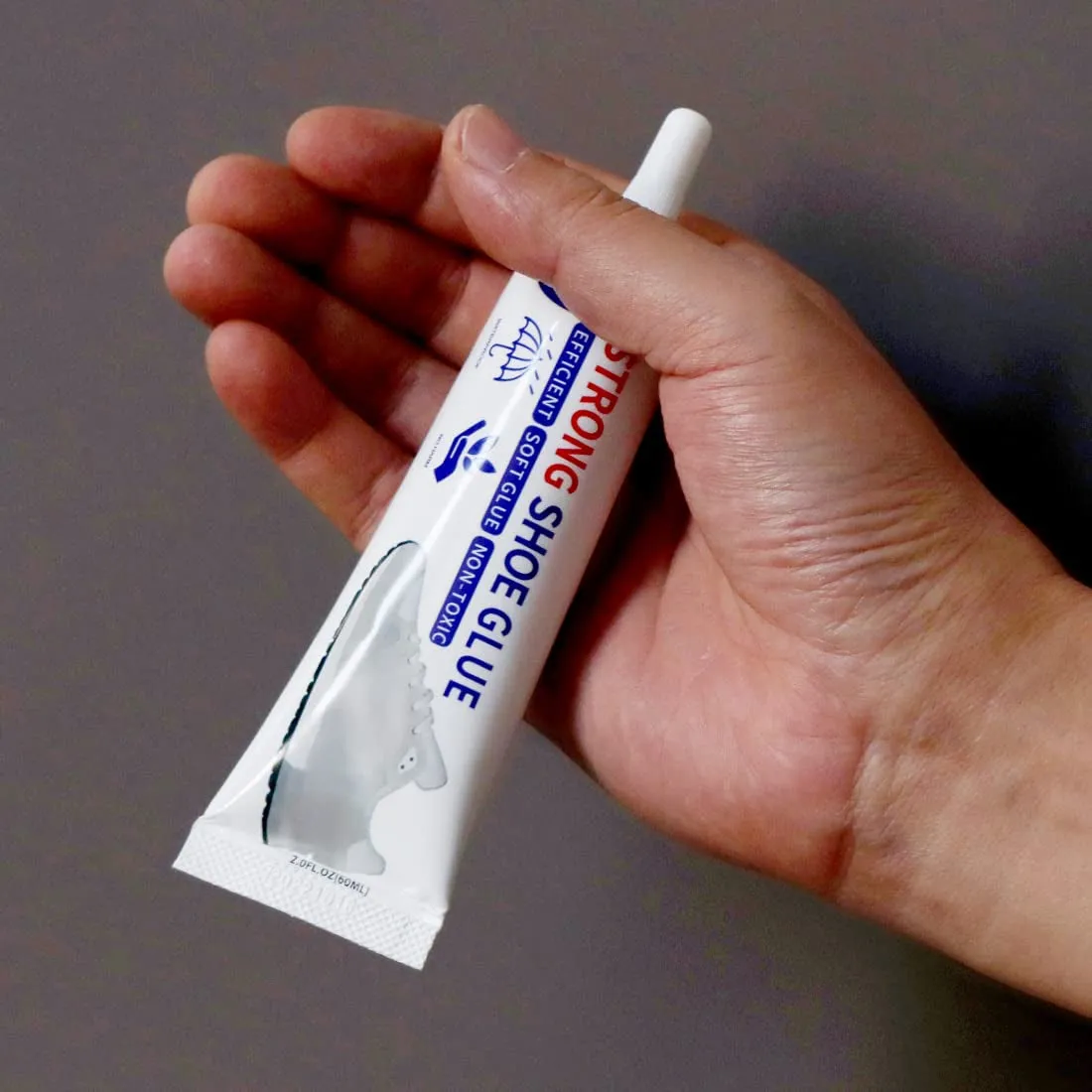Shoe Glue Sole Repair, Slow-Drying Transparent Shoe Repair Glue Kit, Waterproof, Non-Hardening Adhesive