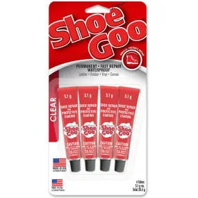 Shoe Goo Fast Repair Mini 4 Pack Clear 5.1g