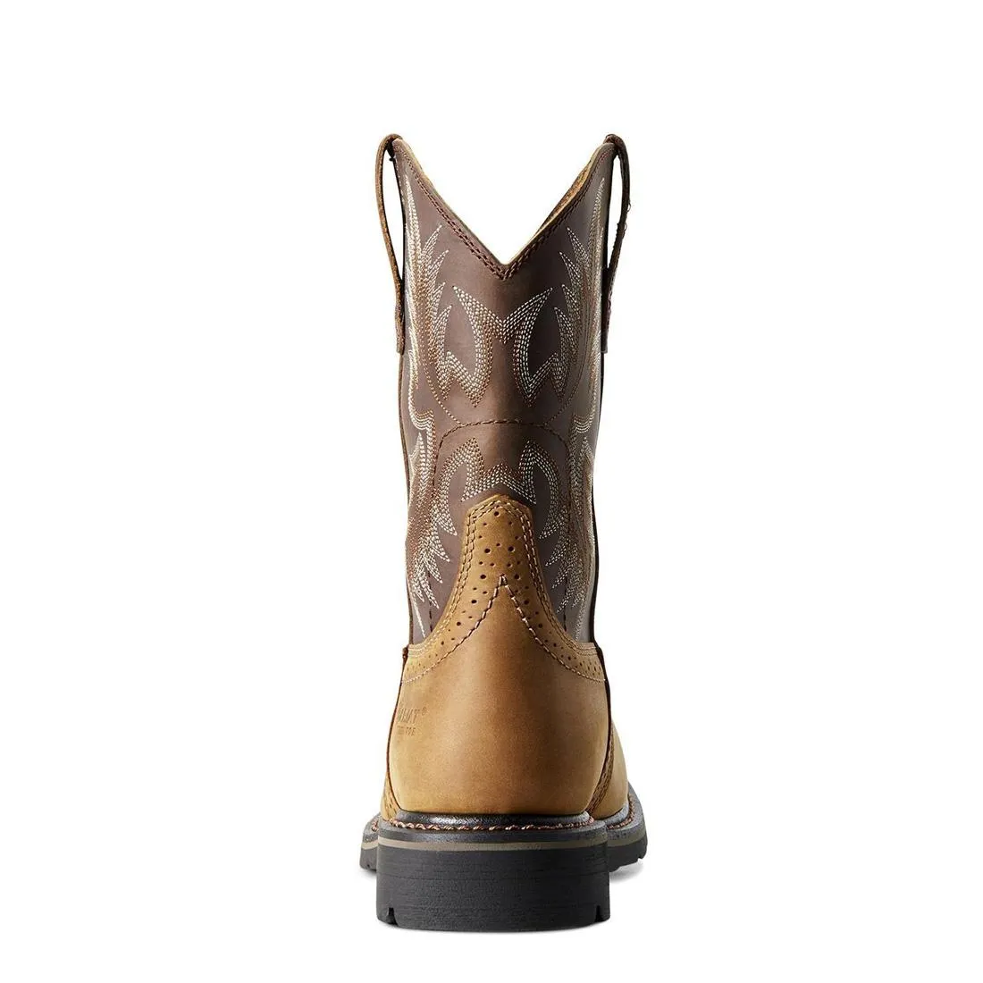 Sierra Steel-Toe Wide Square Toe Work Boot Aged Bark