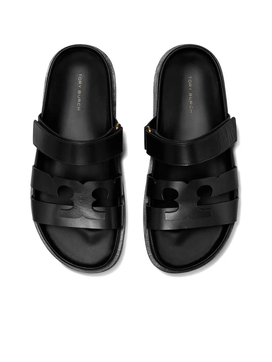 Slipon Sandals With Appliqu Logo