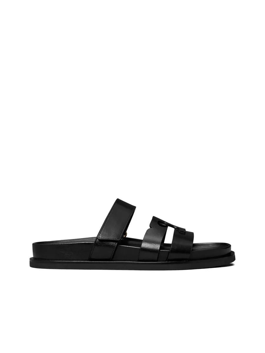 Slipon Sandals With Appliqu Logo