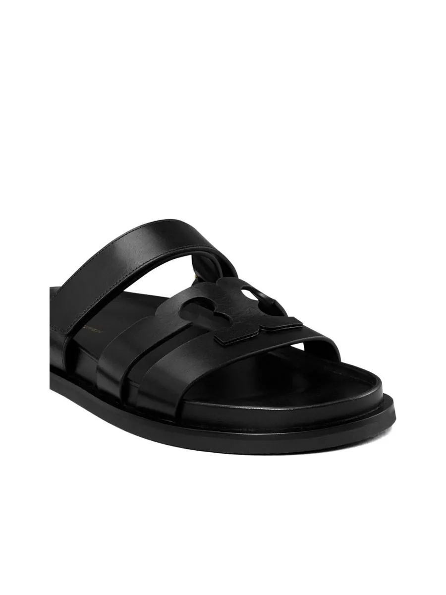 Slipon Sandals With Appliqu Logo