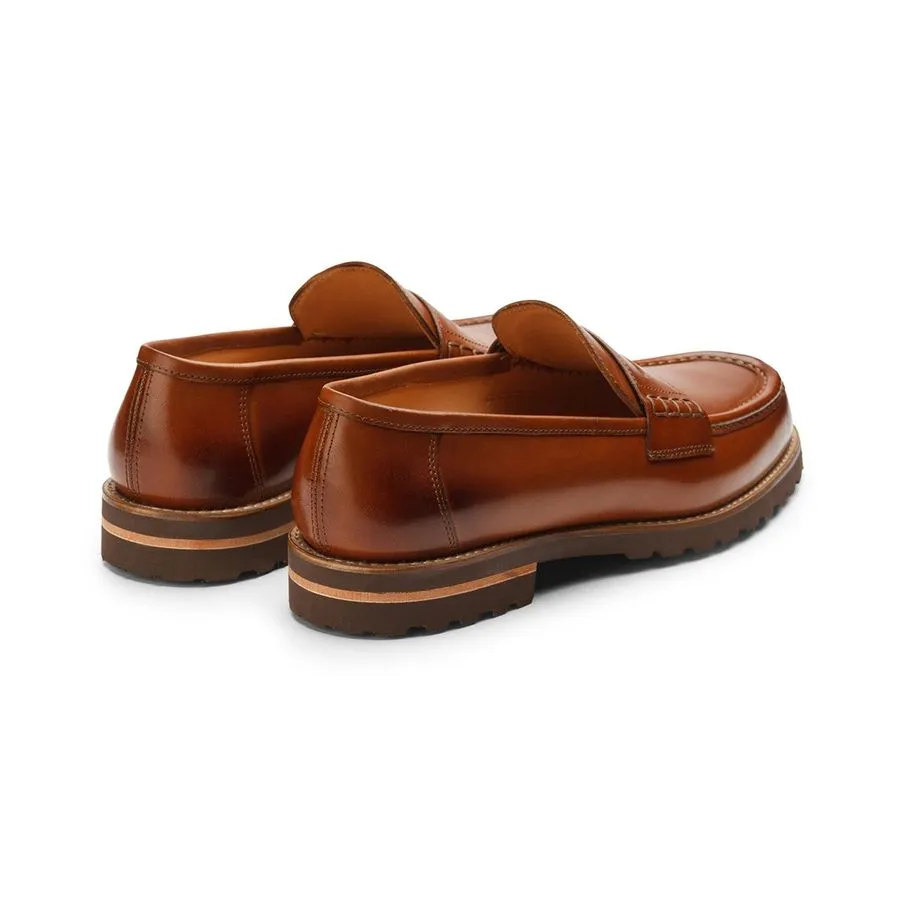 Tan Lightweight Classic Penny Moccasions