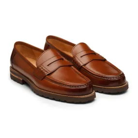 Tan Lightweight Classic Penny Moccasions