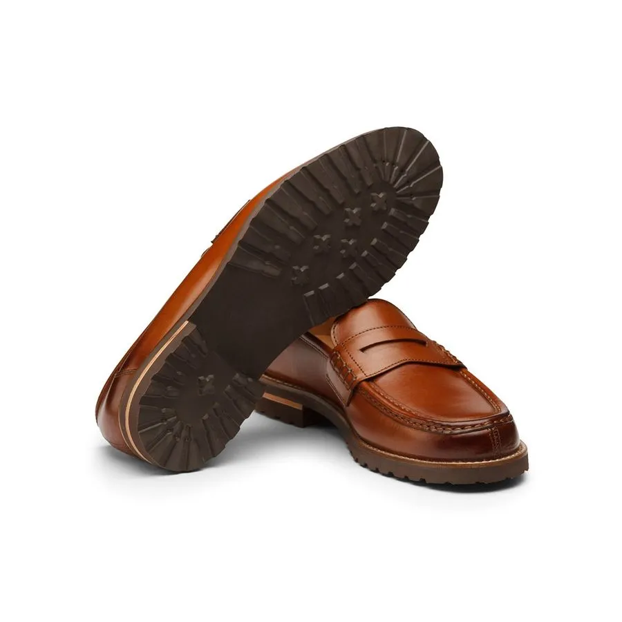 Tan Lightweight Classic Penny Moccasions
